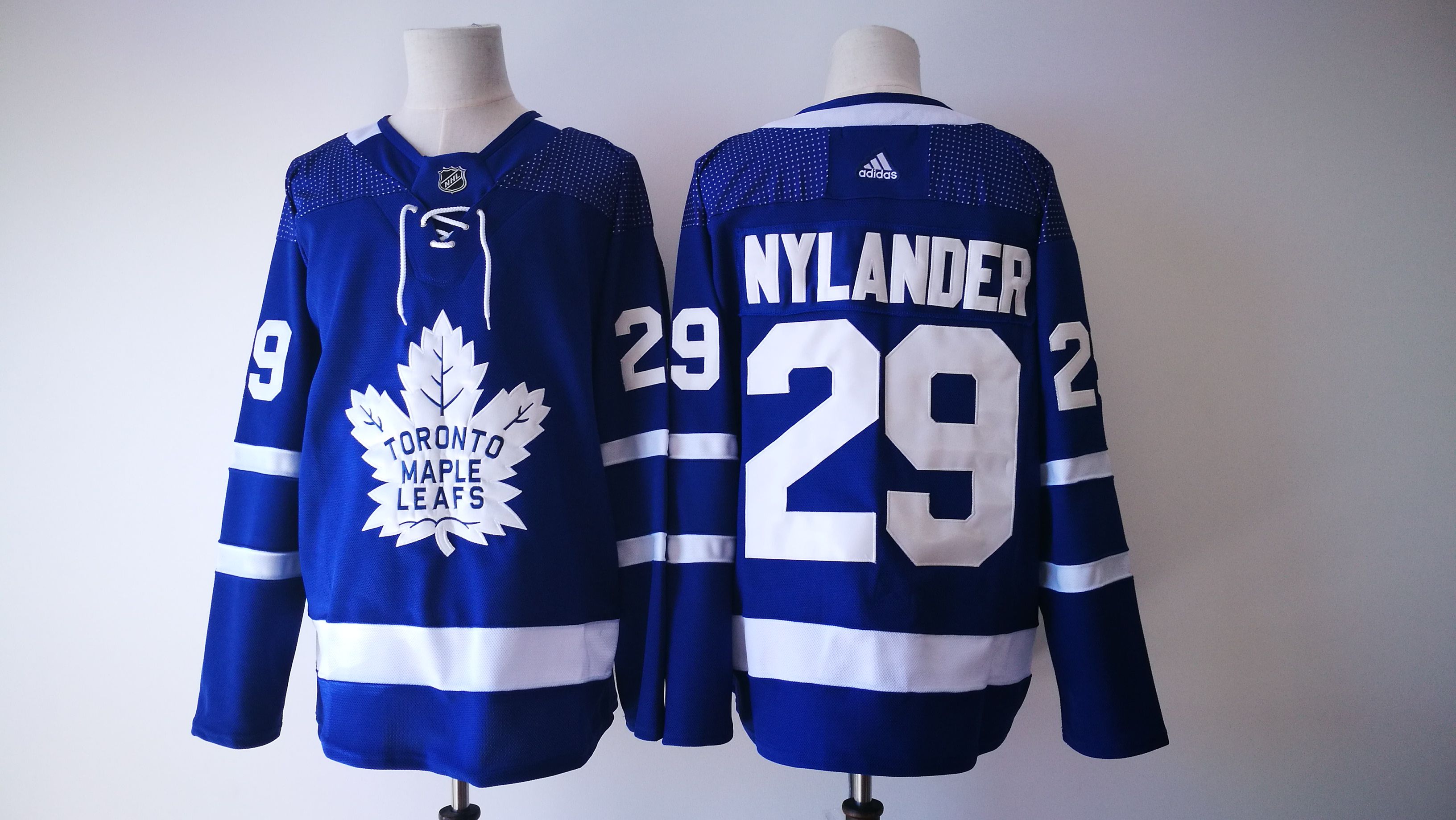 Men 2017 NHL Toronto Maple Leafs #29 Nylander Adidas blue jersey